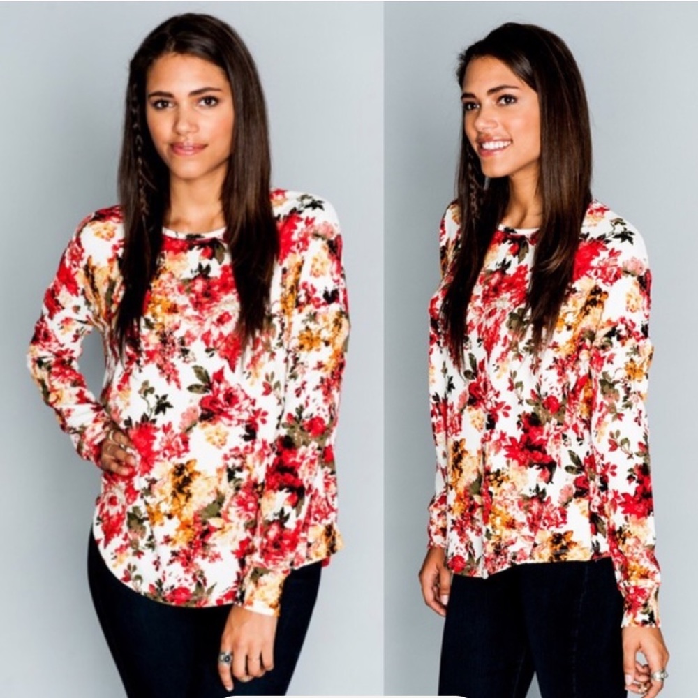 Show Me Your MuMu oversized floral top